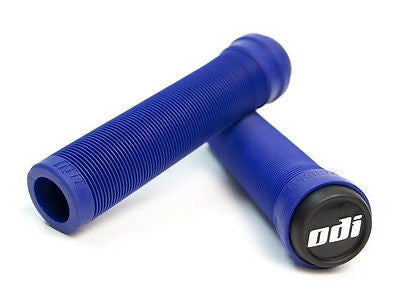 ODI Soft Flangeless Longneck Scooter Grips - Blue
